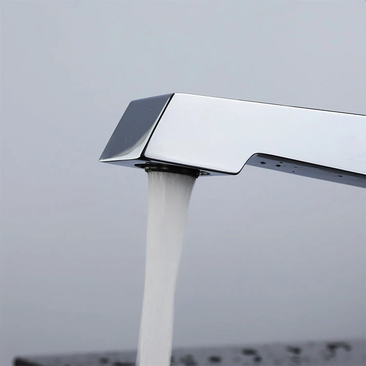 Lexora Labaro Brass Single Hole Bathroom Faucet, Chrome Finish 4 Lexora Labaro Brass Single Hole Bathroom Faucet, Chrome Finish - Image 2