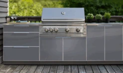 NewAge Outdoor Grill Station BBQ Island Grill Island 3 Piece Outdoor Kitchen 66223 -Home And Outdoor outdoor grill station 1