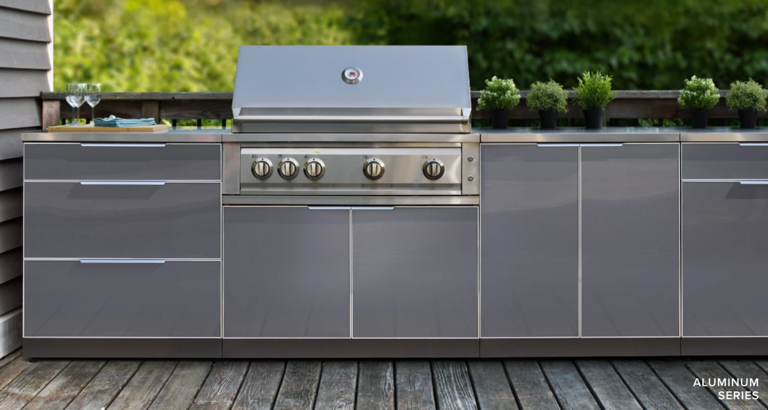 NewAge Outdoor Grill Station BBQ Island Grill Island 5 Piece Outdoor Kitchen 65285 4 NewAge Outdoor Grill Station BBQ Island Grill Island 5 Piece Outdoor Kitchen 65285 - Image 2