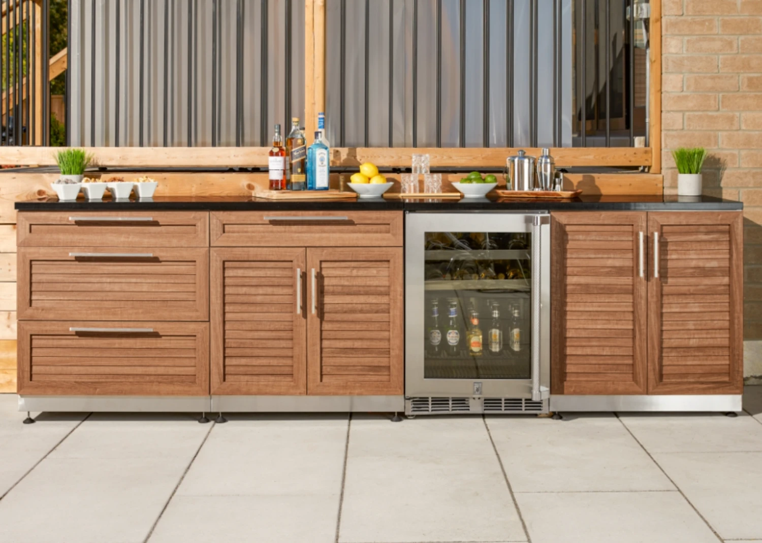 NewAge Modular Outdoor Kitchen Cabinets 3 Piece Stainless Steel Grove Outdoor Kitchen Island Cabinet Set With 2 Door Cabinet, 3 Drawer Cabinet, 2 Door Drawer Cabinet 66772 4 NewAge Modular Outdoor Kitchen Cabinets 3 Piece Stainless Steel Grove Outdoor Kitchen Island Cabinet Set With 2 Door Cabinet, 3 Drawer Cabinet, 2 Door Drawer Cabinet 66772 - Image 2