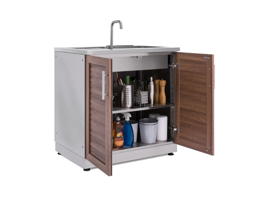 NewAge Outdoor BBQ Island Modular Grill Island 3 Piece Modular Outdoor Kitchen Cabinets 65087 17 NewAge Outdoor BBQ Island Modular Grill Island 3 Piece Modular Outdoor Kitchen Cabinets 65087 - Image 15