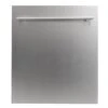 ZLINE 24 In. Top Control Dishwasher 120-Volt With Stainless Steel Tub And Modern Style Handle