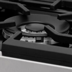 ZLINE 48" Porcelain Gas Stovetop In DuraSnow® Stainless Steel With 7 Gas Burners And Griddle (RTS-48) -Home And Outdoor zline 48 porcelain rangetop in durasnow stainless steel with 7 gas burners zline kitchen and bath 176366