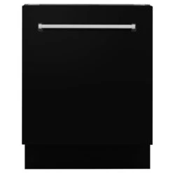ZLINE 24" Top Control Tall Tub Dishwasher In Custom Panel Ready With Stainless Steel Tub And 3rd Rack (DWV-24) 38 ZLINE 24" Top Control Tall Tub Dishwasher In Custom Panel Ready With Stainless Steel Tub And 3rd Rack (DWV-24) -Home And Outdoor zline dishwasher black matte DWV BLM 24 front hero