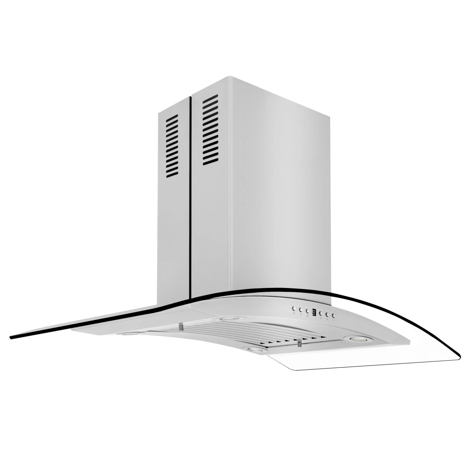ZLINE Convertible Vent Island Mount Range Hood In Stainless Steel & Glass (GL14i) 4 ZLINE Convertible Vent Island Mount Range Hood In Stainless Steel & Glass (GL14i) - Image 2