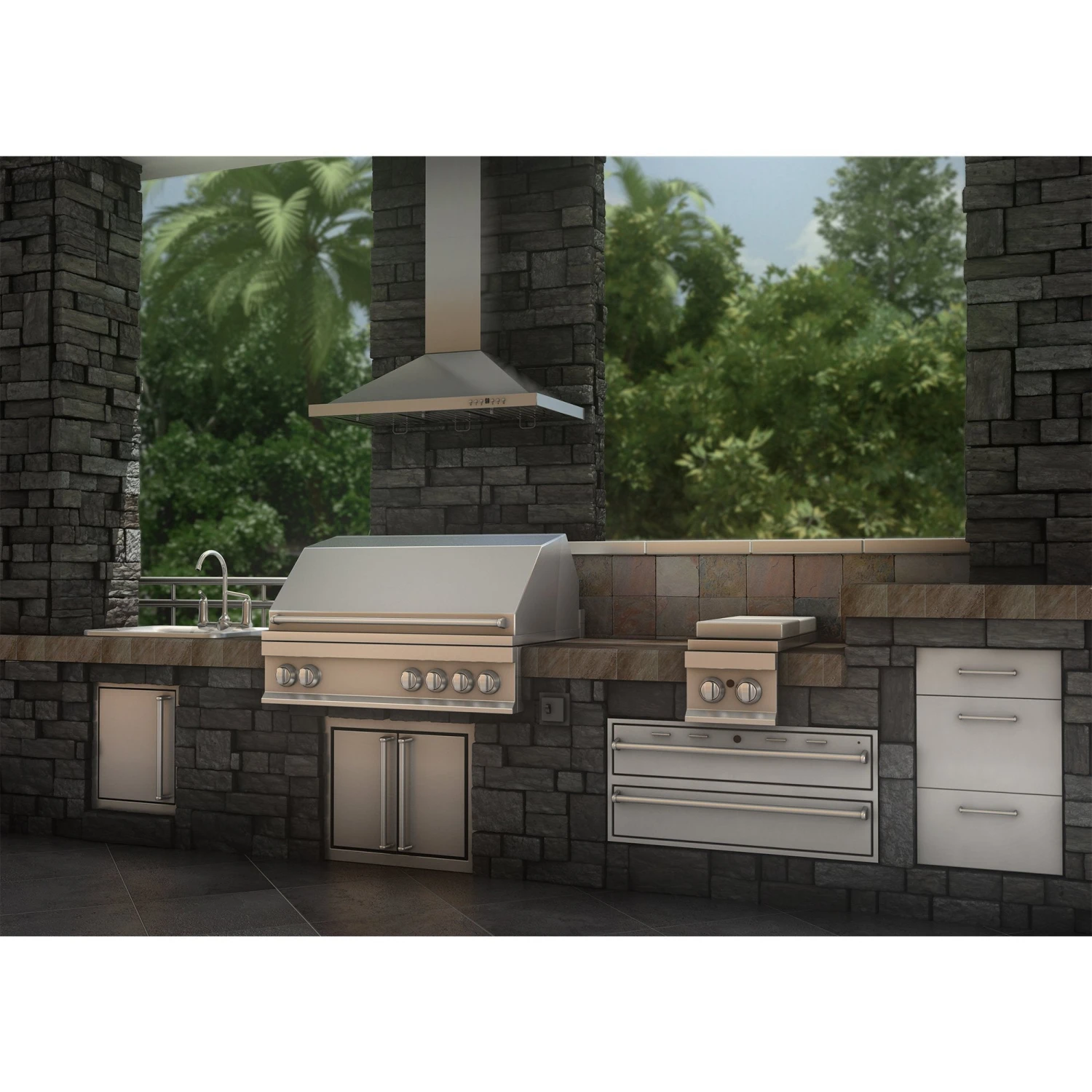 ZLINE Convertible Vent Outdoor Approved Wall Mount Range Hood In Stainless Steel (KB-304) 12 ZLINE Convertible Vent Outdoor Approved Wall Mount Range Hood In Stainless Steel (KB-304) - Image 11