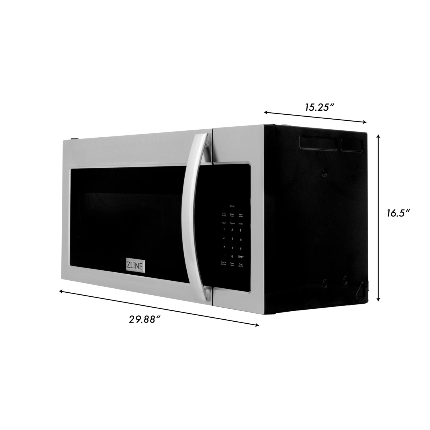 ZLINE Over The Range Convection Microwave Oven With Modern Handle And Sensor Cooking (MWO-OTR) 9 ZLINE Over The Range Convection Microwave Oven With Modern Handle And Sensor Cooking (MWO-OTR) - Image 7
