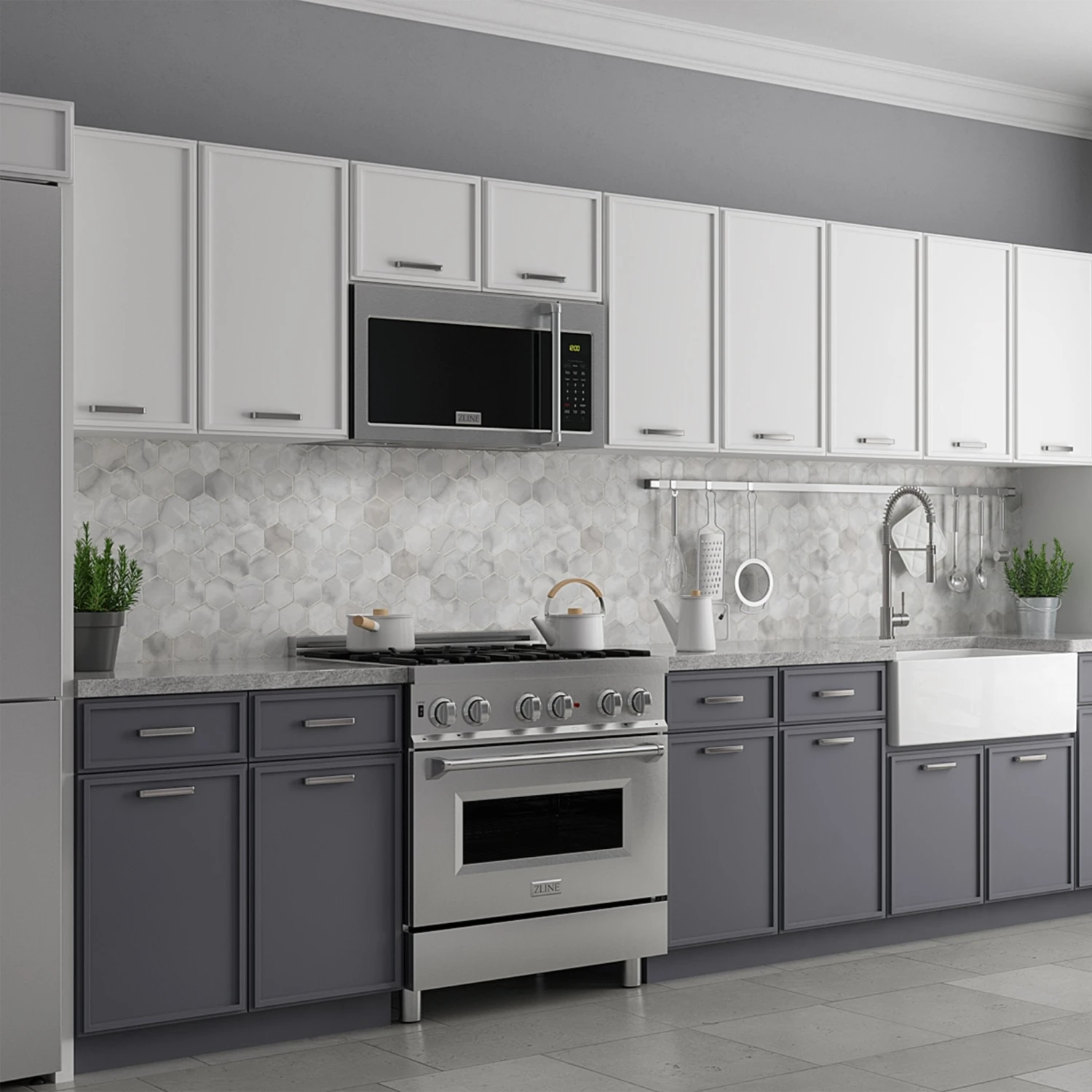 ZLINE Over The Range Convection Microwave Oven In Stainless Steel With Traditional Handle And Sensor Cooking (MWO-OTR-H) 18 ZLINE Over The Range Convection Microwave Oven In Stainless Steel With Traditional Handle And Sensor Cooking (MWO-OTR-H) - Image 16