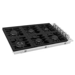 ZLINE 36" Dropin Gas Stovetop With 6 Gas Burners And Black Porcelain Top (RC36-PBT) -Home And Outdoor zline professional gas dropin cooktop RC 36 PBT main