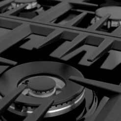 ZLINE 30" Dropin Gas Stovetop With 4 Gas Burners And Black Porcelain Top (RC30-PBT) 21 ZLINE 30" Dropin Gas Stovetop With 4 Gas Burners And Black Porcelain Top (RC30-PBT) -Home And Outdoor zline professional gas dropin cooktop RC30 PBT grate burner detail