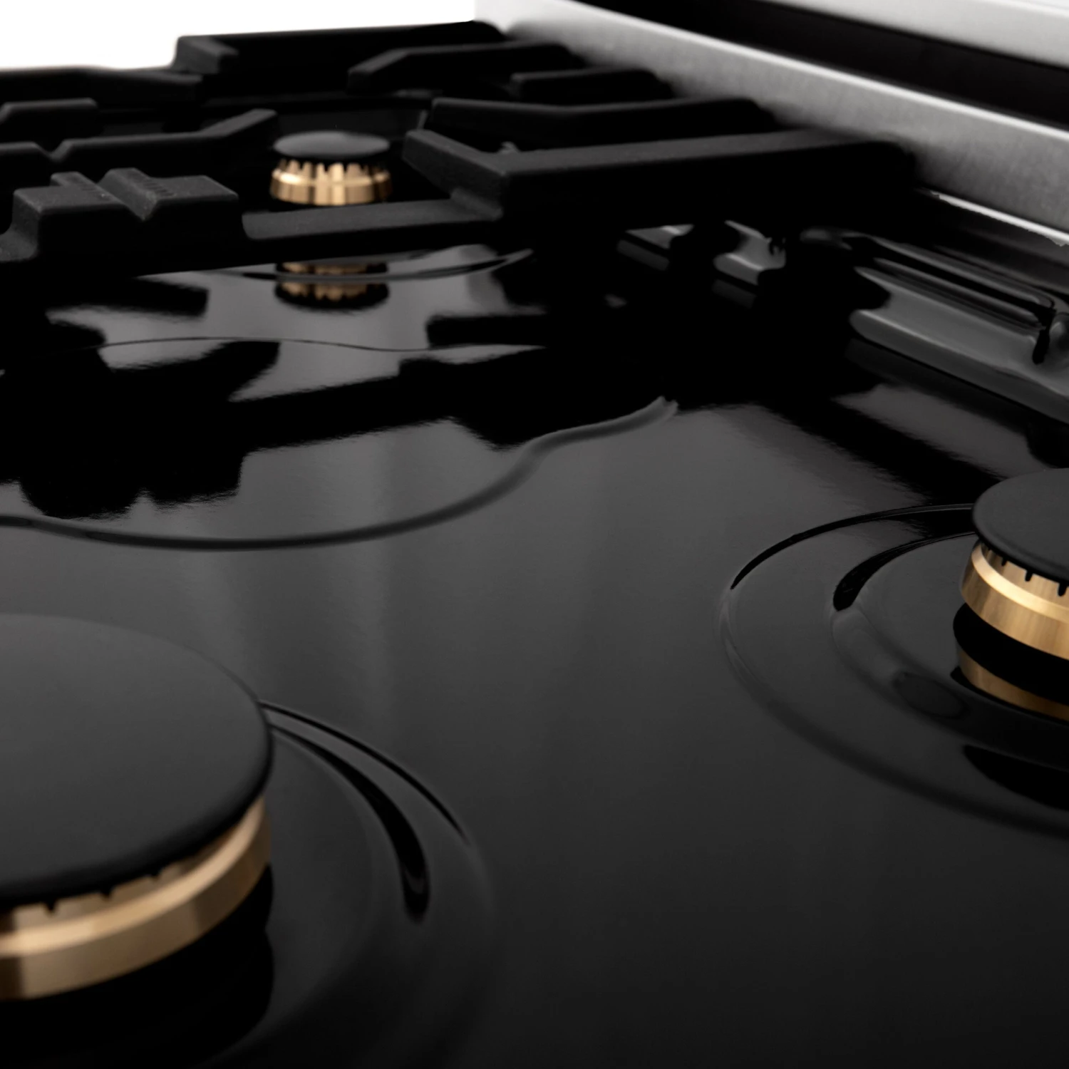 ZLINE Autograph Edition 30" Porcelain Rangetop With 4 Gas Burners In Stainless Steel And Matte Black Accents (RTZ-30-MB) 8 ZLINE Autograph Edition 30" Porcelain Rangetop With 4 Gas Burners In Stainless Steel And Matte Black Accents (RTZ-30-MB) - Image 6