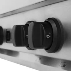 ZLINE Autograph Edition 30" Porcelain Rangetop With 4 Gas Burners In Stainless Steel And Matte Black Accents (RTZ-30-MB) 15 ZLINE Autograph Edition 30" Porcelain Rangetop With 4 Gas Burners In Stainless Steel And Matte Black Accents (RTZ-30-MB) -Home And Outdoor zline professional stainless steel gas range RTZ 30 MB knob detail 2 e6e82dd1 2da1 4893 b579 e39112048fb9