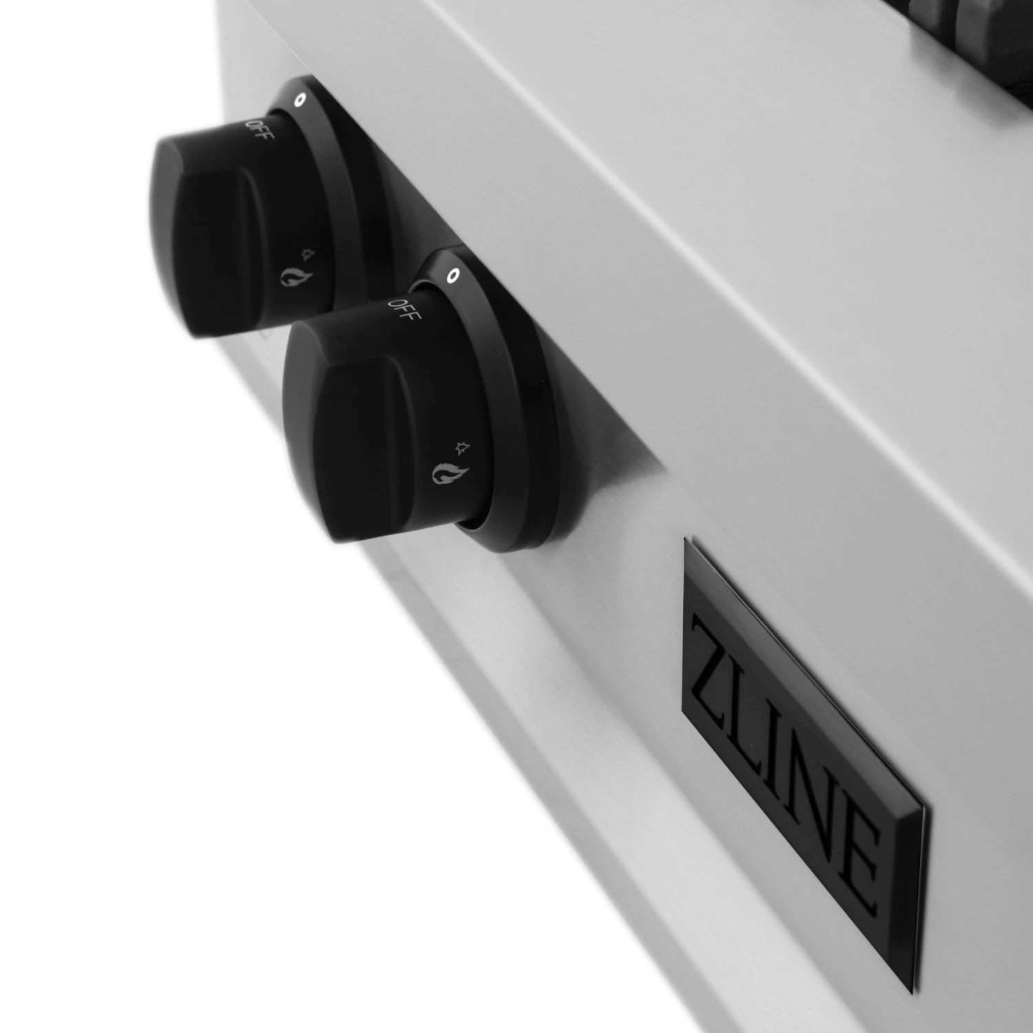 ZLINE Autograph Edition 30" Porcelain Rangetop With 4 Gas Burners In Stainless Steel And Matte Black Accents (RTZ-30-MB) 6 ZLINE Autograph Edition 30" Porcelain Rangetop With 4 Gas Burners In Stainless Steel And Matte Black Accents (RTZ-30-MB) - Image 4