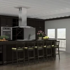 ZLINE Stainless Steel And Glass Island Range Hood (GL5i) 18 ZLINE Stainless Steel And Glass Island Range Hood (GL5i) -Home And Outdoor zline stainless steel island range hood GL5i kitchen far