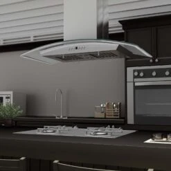 ZLINE Stainless Steel And Glass Island Range Hood (GL5i) 17 ZLINE Stainless Steel And Glass Island Range Hood (GL5i) -Home And Outdoor zline stainless steel island range hood Gl5i kitchen close