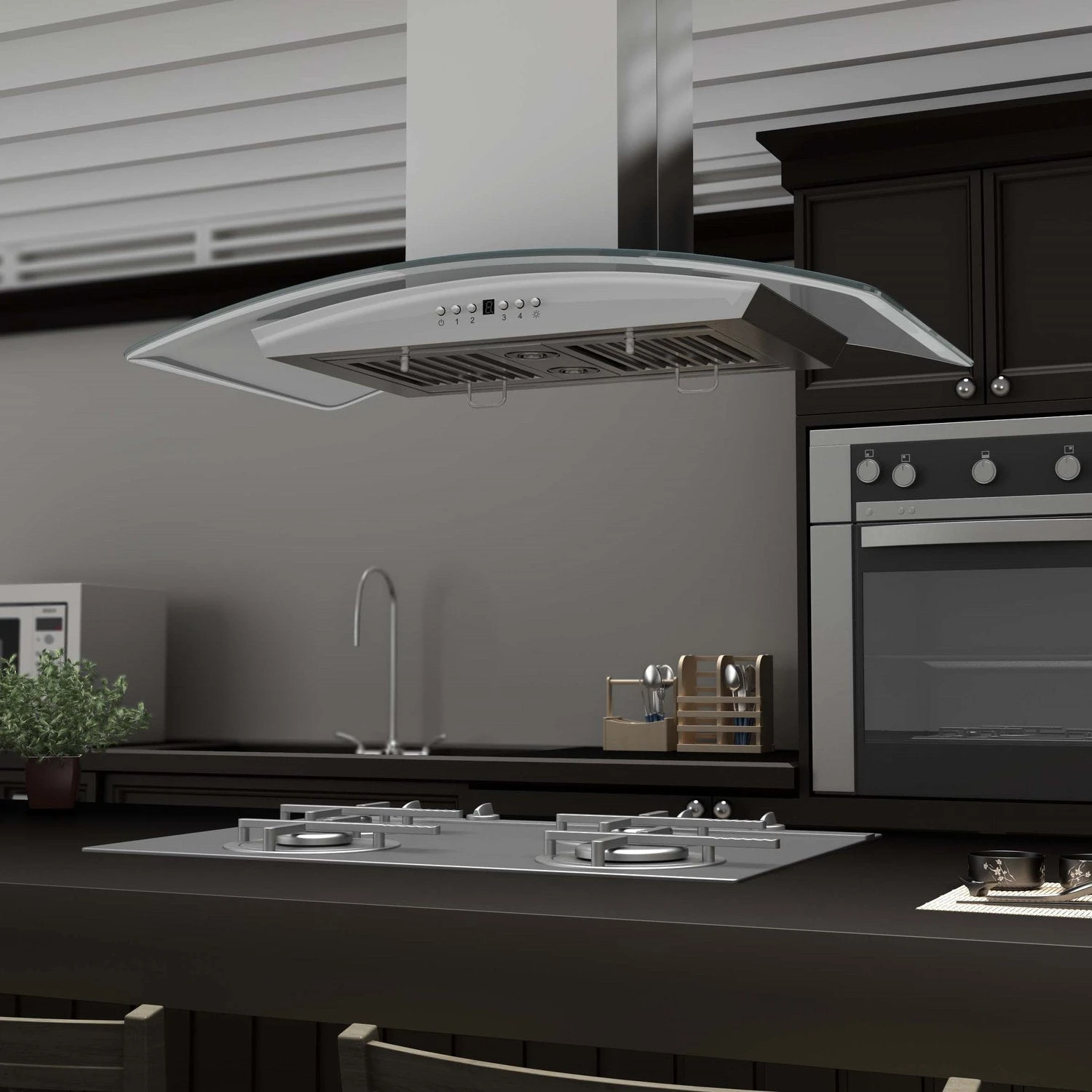 ZLINE Stainless Steel And Glass Island Range Hood (GL5i) 8 ZLINE Stainless Steel And Glass Island Range Hood (GL5i) - Image 6