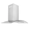 ZLINE Convertible Vent Wall Mount Range Hood In Stainless Steel & Glass (KN4) 2 ZLINE Convertible Vent Wall Mount Range Hood In Stainless Steel & Glass (KN4) -Home And Outdoor zline wall mount range hood in stainless steel glass kn4 range hoods zline kitchen and bath 878097