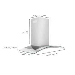 ZLINE Convertible Vent Wall Mount Range Hood In Stainless Steel & Glass (KN4) 24 ZLINE Convertible Vent Wall Mount Range Hood In Stainless Steel & Glass (KN4) -Home And Outdoor zline wall mount range hood in stainless steel glass kn4 range hoods zline kitchen and bath 961149