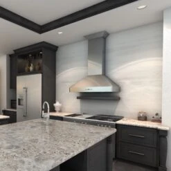 ZLINE Convertible Vent Wall Mount Range Hood In Stainless Steel (KF2) -Home And Outdoor zline wall mount range hood in stainless steel kf2 range hoods zline kitchen and bath 819618